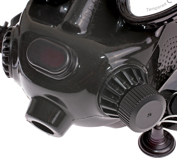 Маска полнолицевая FanDiver F22 (черный силикон; black)